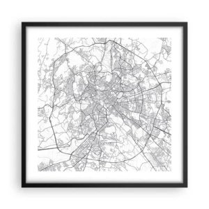 Plakát v černém rámu - Římský kruh - 50x50 cm