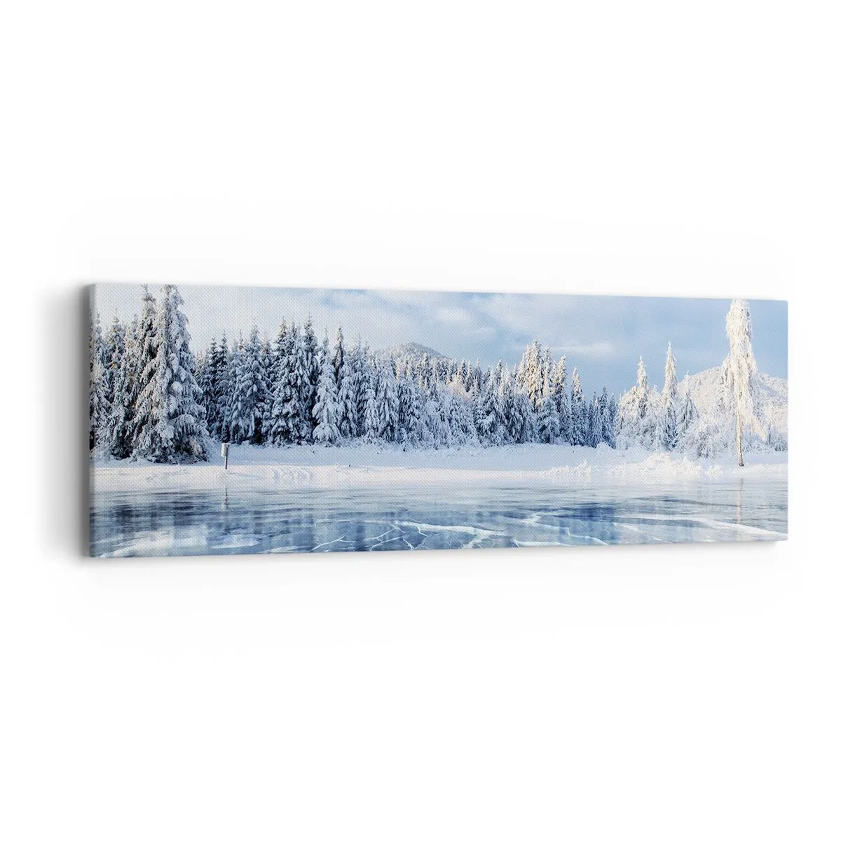 Obraz na plátně - Oslnivý a krystalický pohled - 90x30 cm