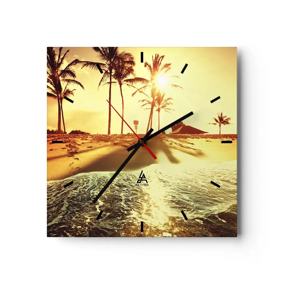 Nástěnné hodiny - Kalifornské odpoledne - 40x40 cm