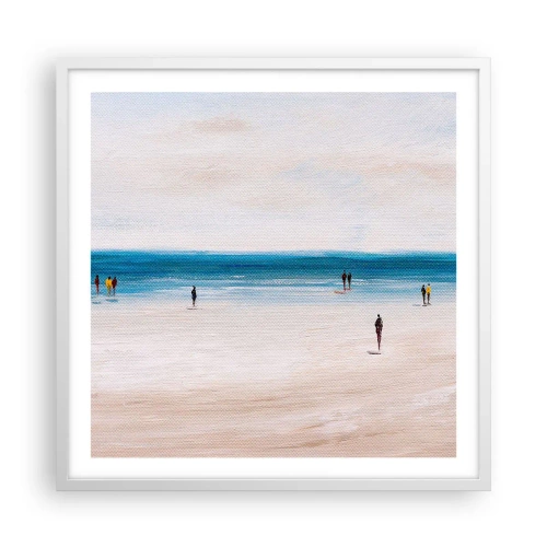 Plakát v bílém rámu - Přirozená potřeba - 60x60 cm