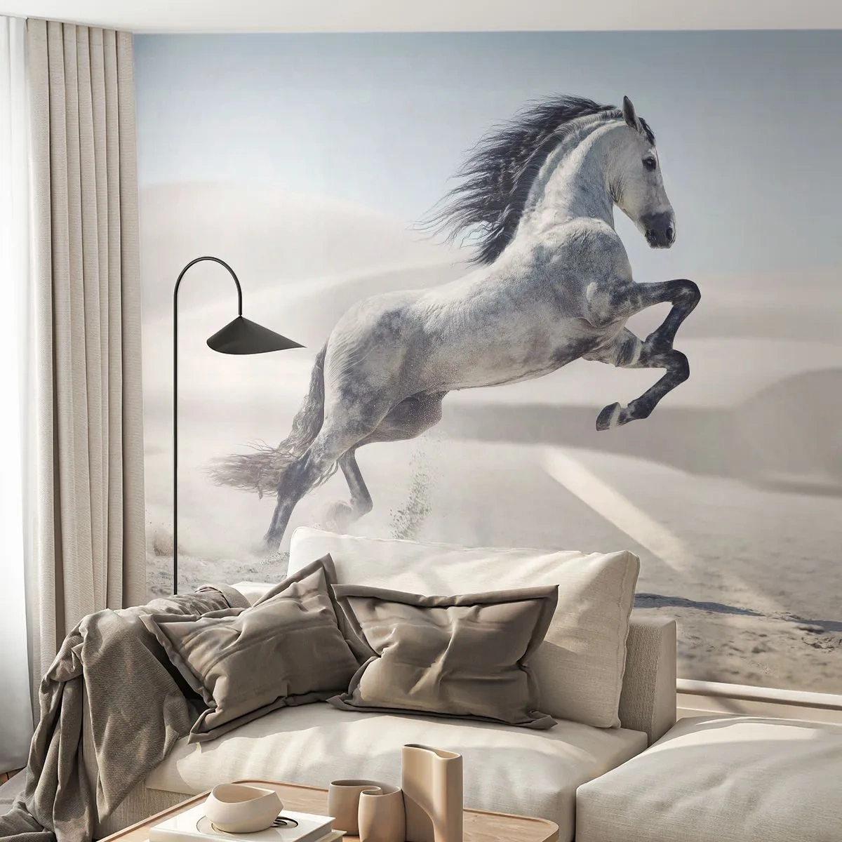 Fototapeta Samolepicí Deluxe Sticker - Arabský kníže - Zvířata, Kůň, Kůň cválající - 250x175 cm