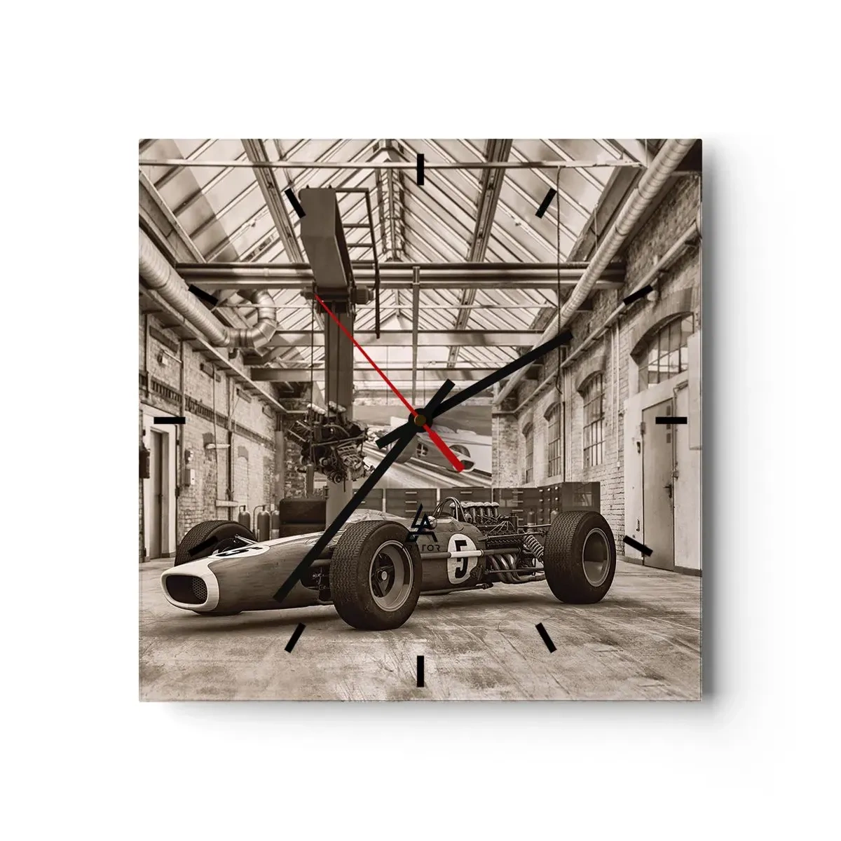 Nástěnné hodiny - Odpočinek vítěze - 40x40 cm