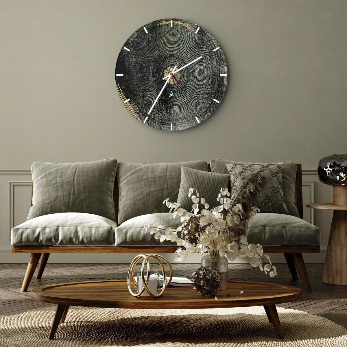 Nástěnné hodiny - Změna a udržitelnost - 30x30 cm