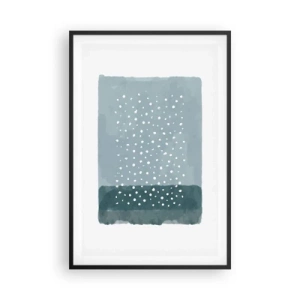 Plakát v černém rámu - Pěstováno na modři - 61x91 cm