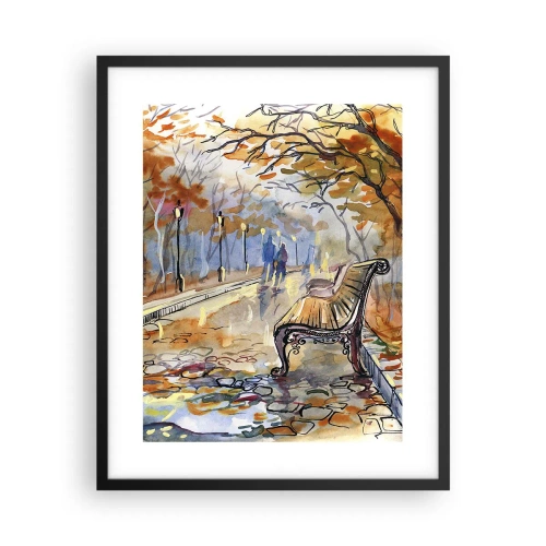Plakát v černém rámu - Společně putovat podzimem - 40x50 cm