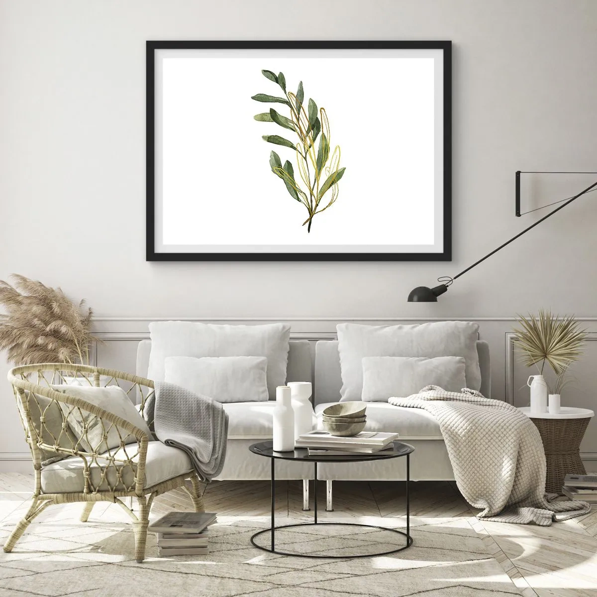 Plakát v černém rámu - Vše, co je dobré - 70x50 cm