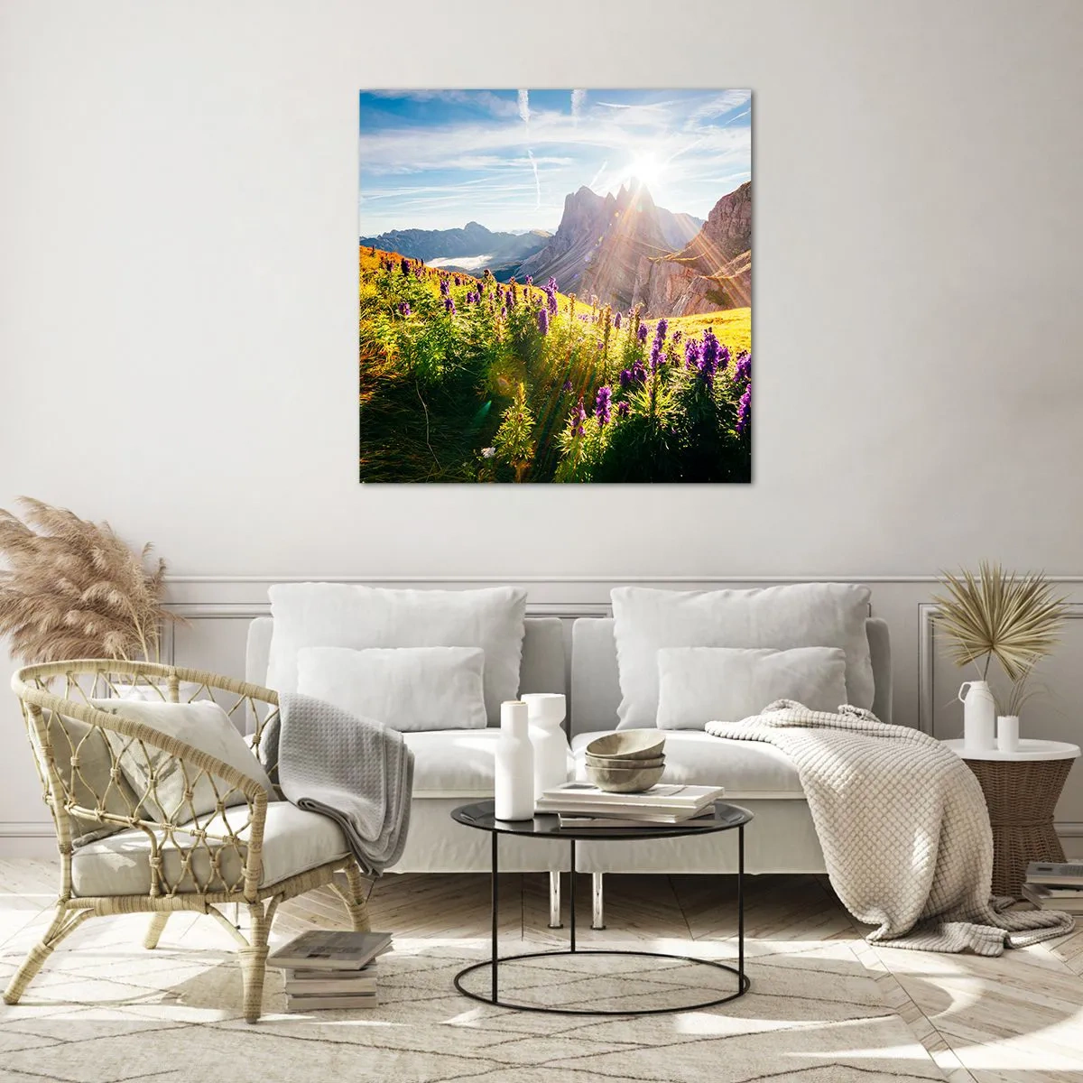 Obraz na skle - Tajemný život bylin - 70x70 cm