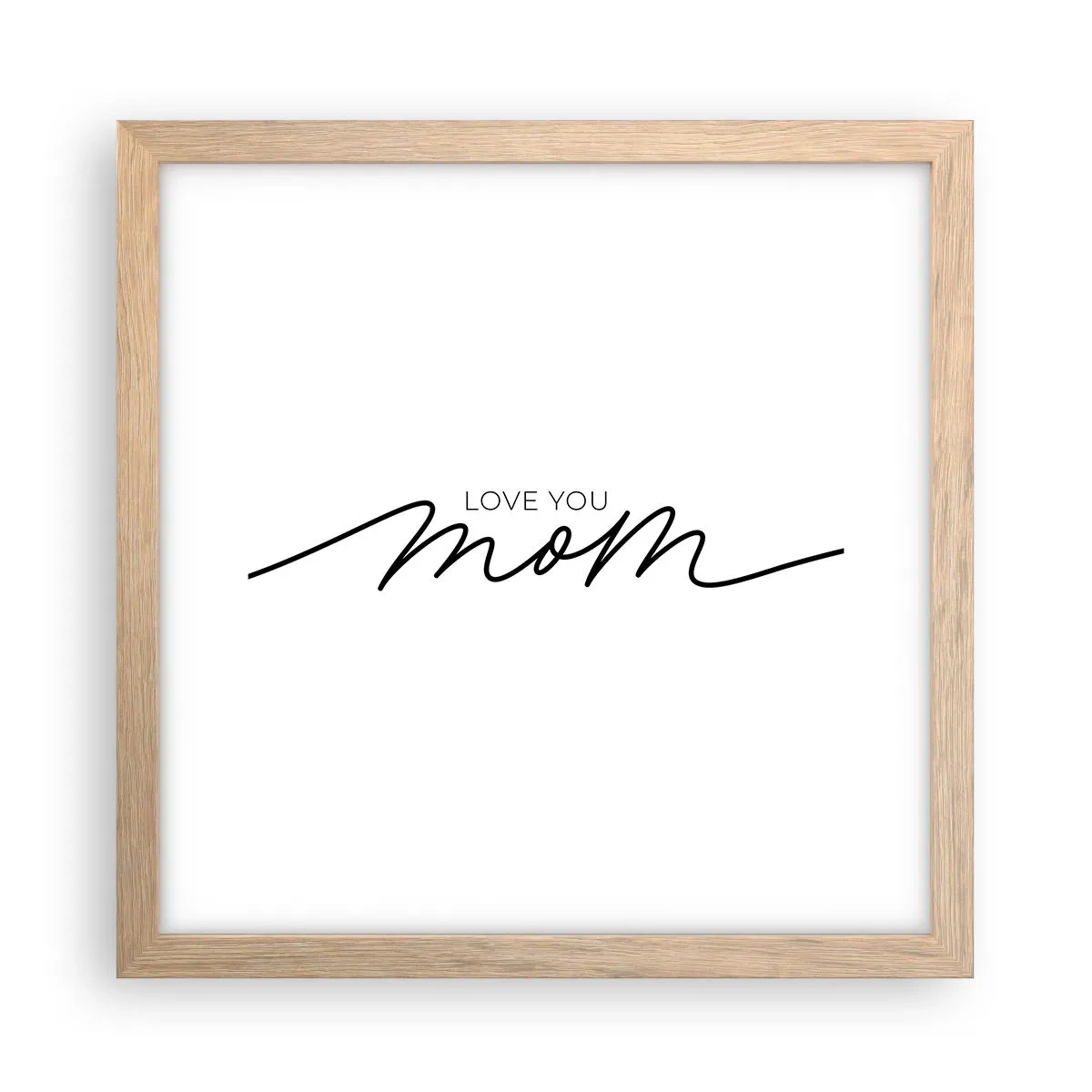 Plakát v rámu světlý dub - Velké emoce - 30x30 cm