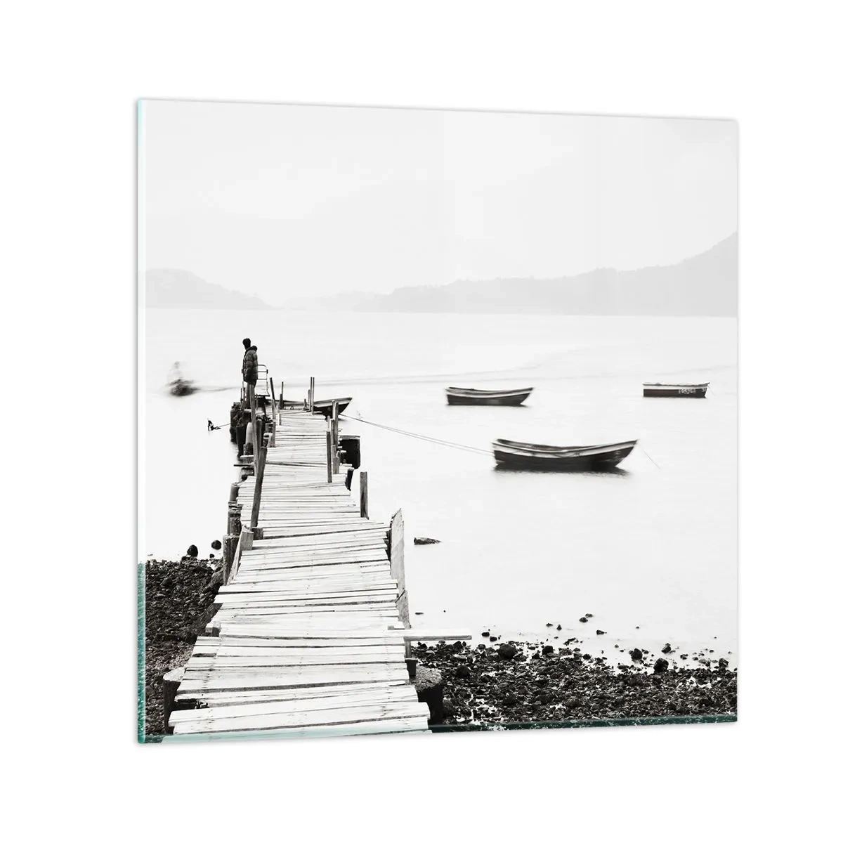 Obraz na skle - U tiché a čisté vody - 50x50 cm