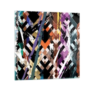 Obraz na skle - Umocněné na druhou - 30x30 cm