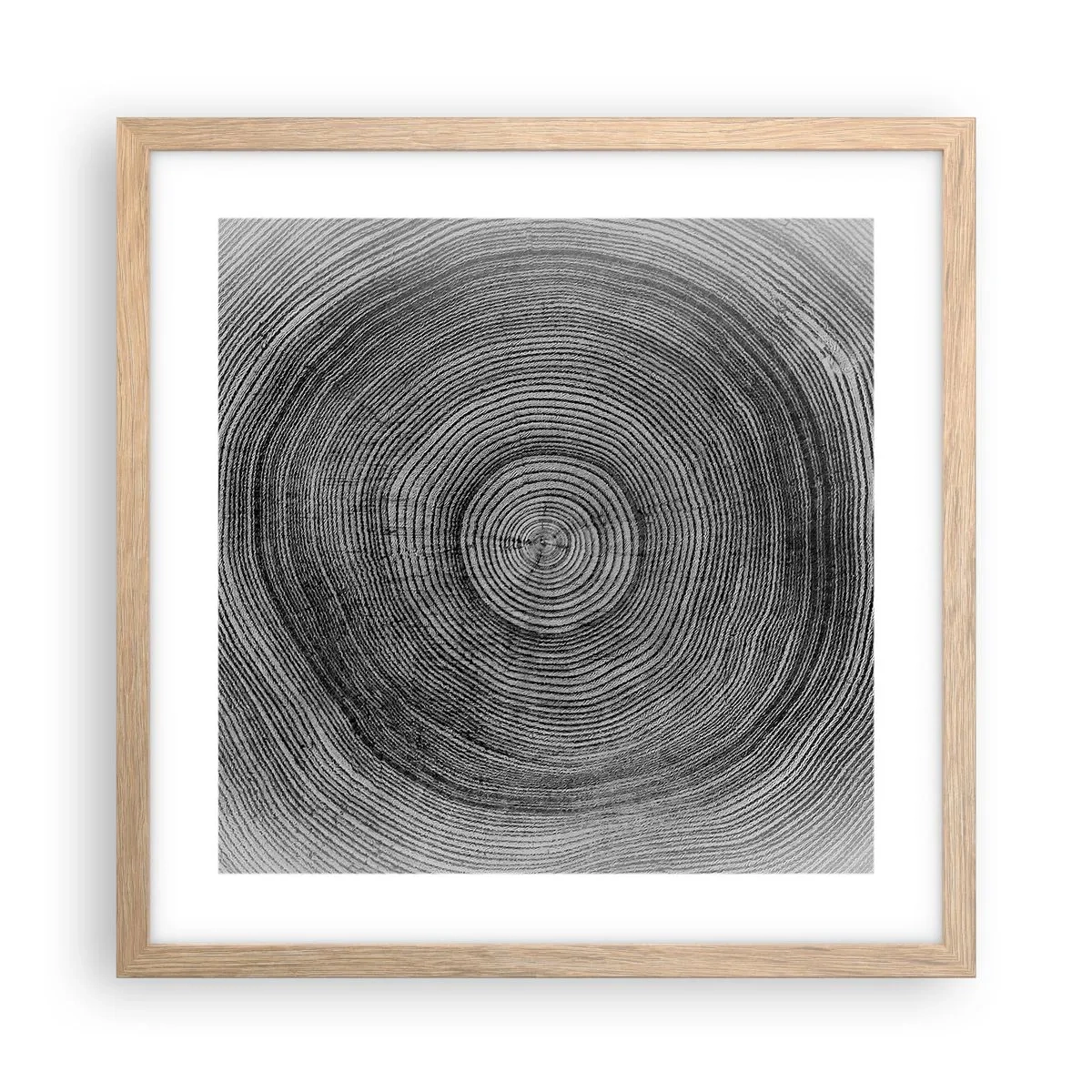 Plakát v rámu světlý dub - Znamení doby - 40x40 cm