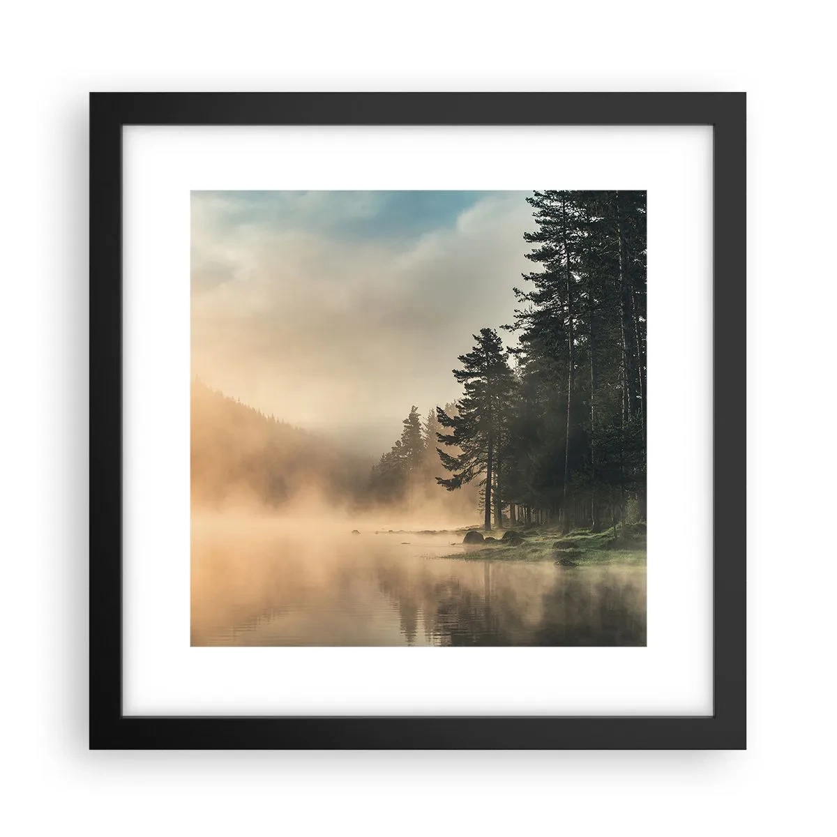 Plakát v černém rámu - Zrození dne - 30x30 cm