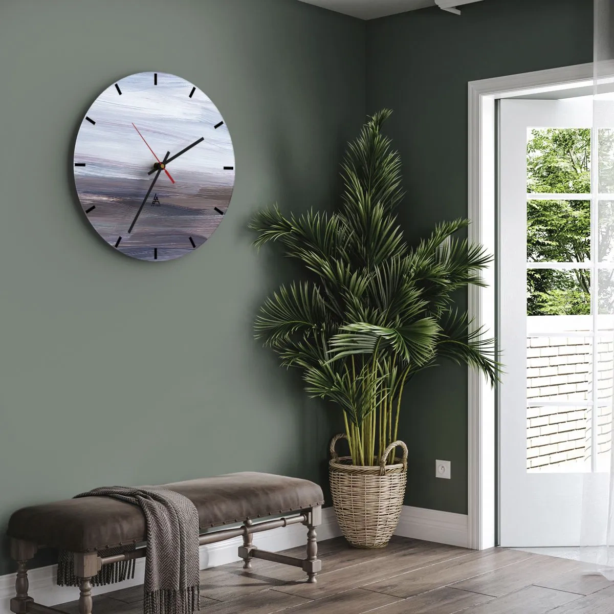 Nástěnné hodiny - Živly: voda - 30x30 cm