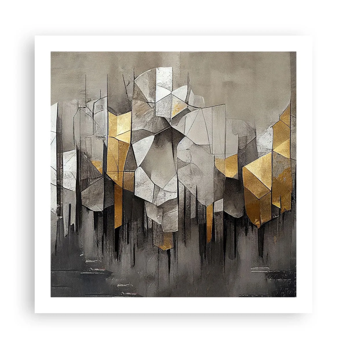 Plakát - Kompozice z ledu a světla - 60x60 cm