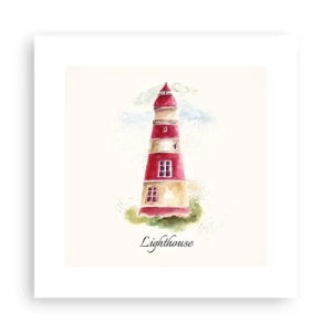 Plakát - Tady je vždy počasí - 30x30 cm