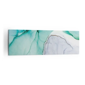 Obraz na plátně - Studie v tyrkysové - 160x50 cm