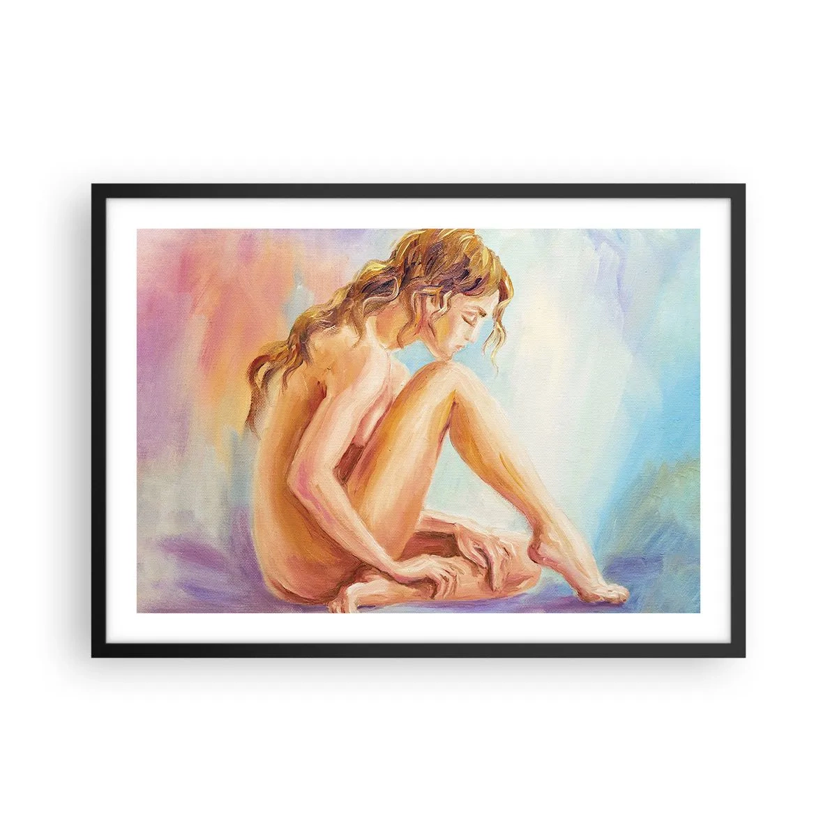 Plakát v černém rámu - Akt mládí - 70x50 cm