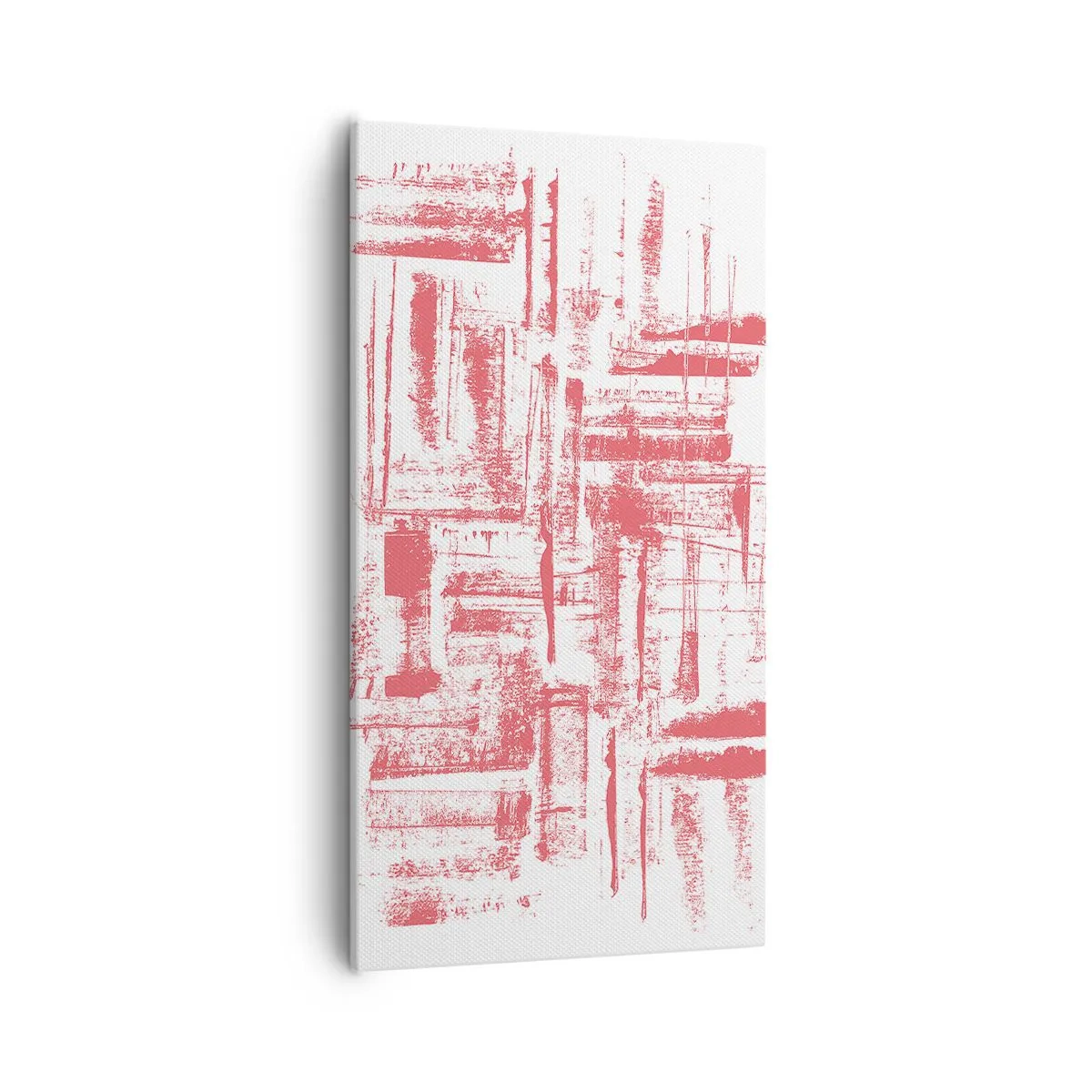 Obraz na plátně - Červené město - 55x100 cm