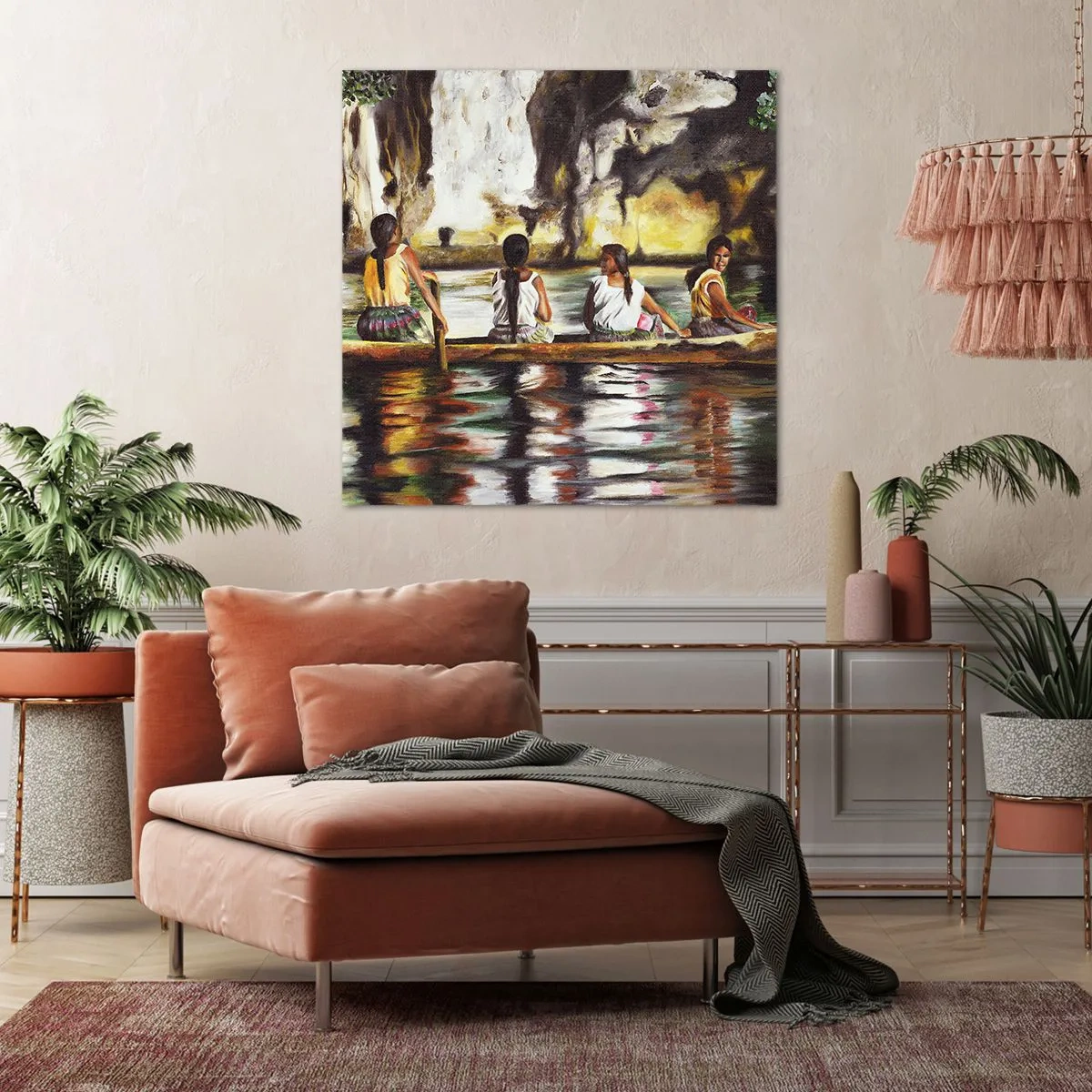 Obraz na plátně - V polynéském ráji - 60x60 cm