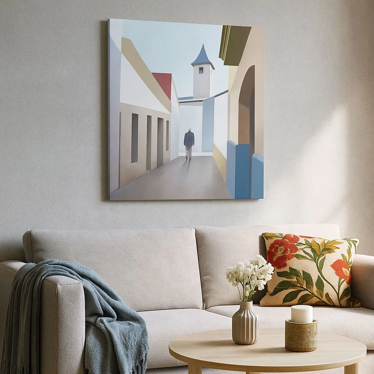 Obraz na plátně - Slunečná procházka - 30x30 cm