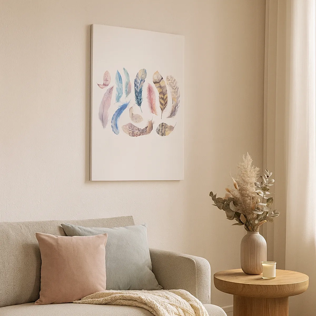 Obraz na plátně - Lehké, strakaté a vícebarevné - 50x70 cm