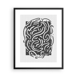 Plakát v černém rámu - Abstrakce: tanec radosti - 40x50 cm