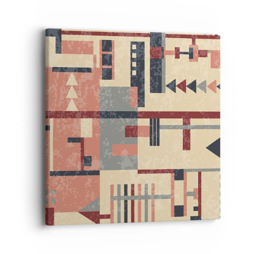 Obraz na plátně - Vodorovná a svislá kombinace - 40x40 cm