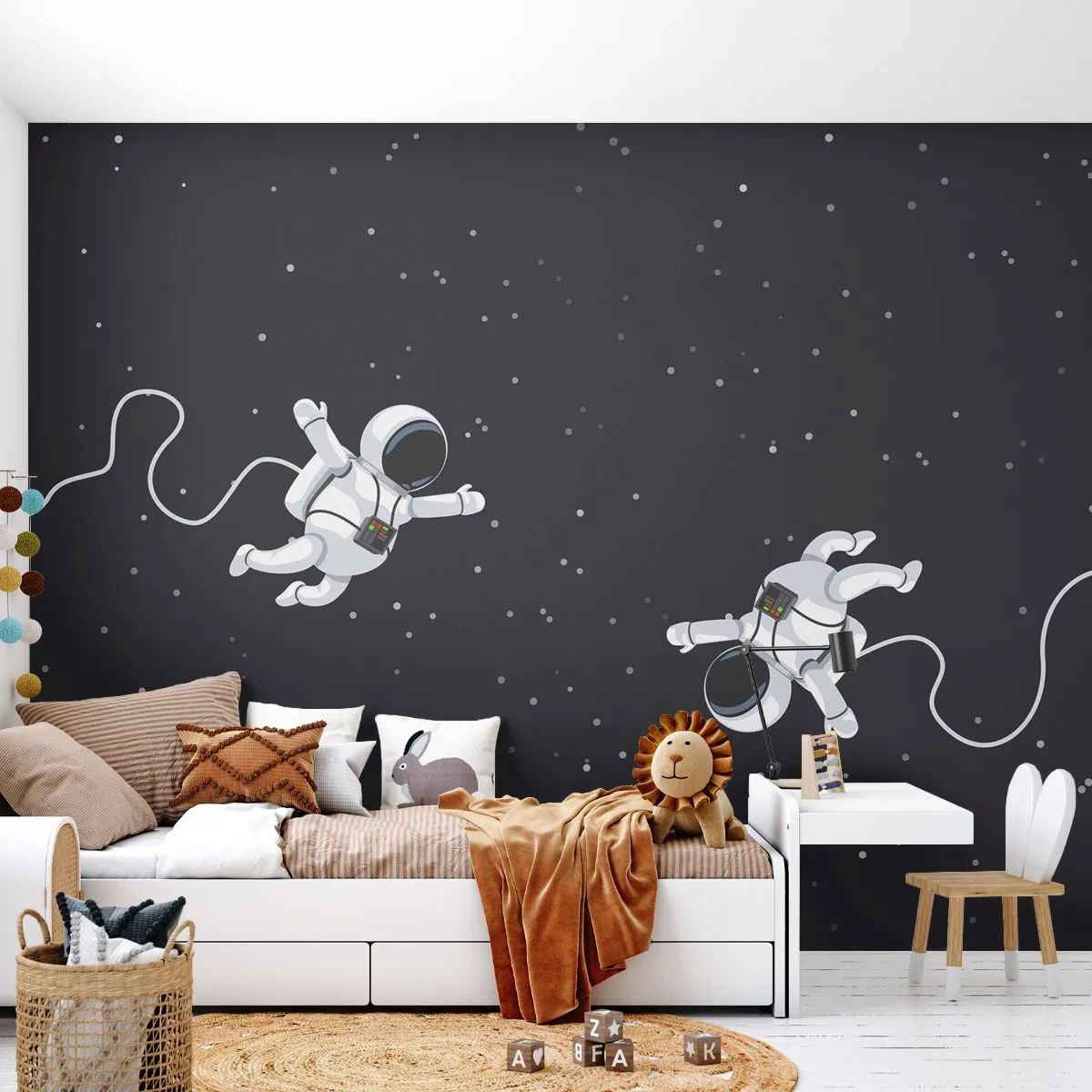 Fototapeta na míru Premium Canvas - Kosmický tanec - Abstrakce, Astronaut, Kosmos