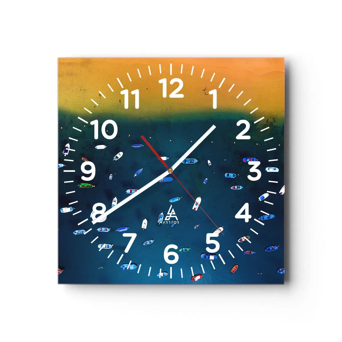 Nástěnné hodiny - Prázdninová hra - 40x40 cm