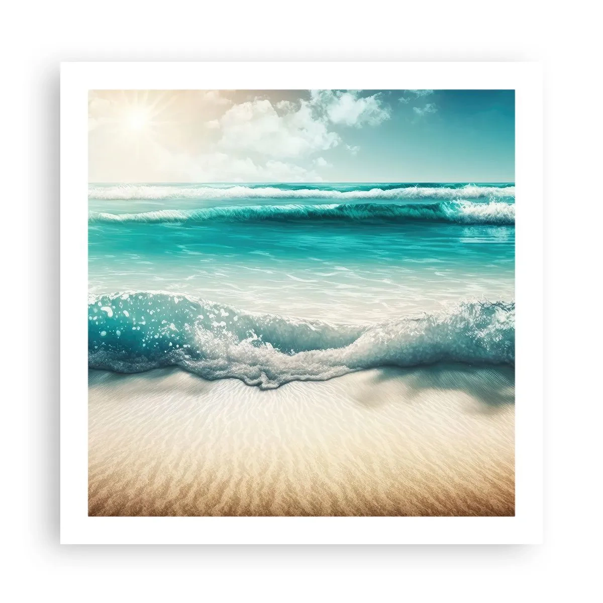 Plakát - Klid oceánu - 60x60 cm