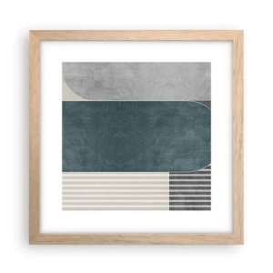 Plakát v rámu světlý dub - Kompozice na úrovni - 30x30 cm
