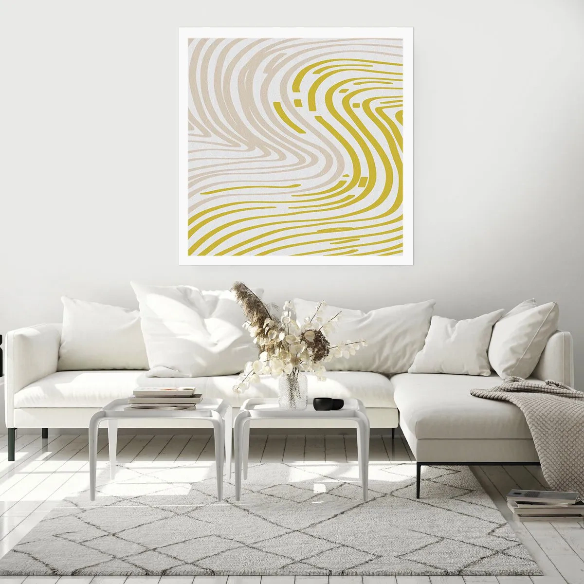 Plakát - Kompozice s mírným ohybem - 40x40 cm