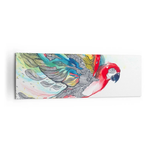 Obraz na plátně - Žij barevně - 160x50 cm