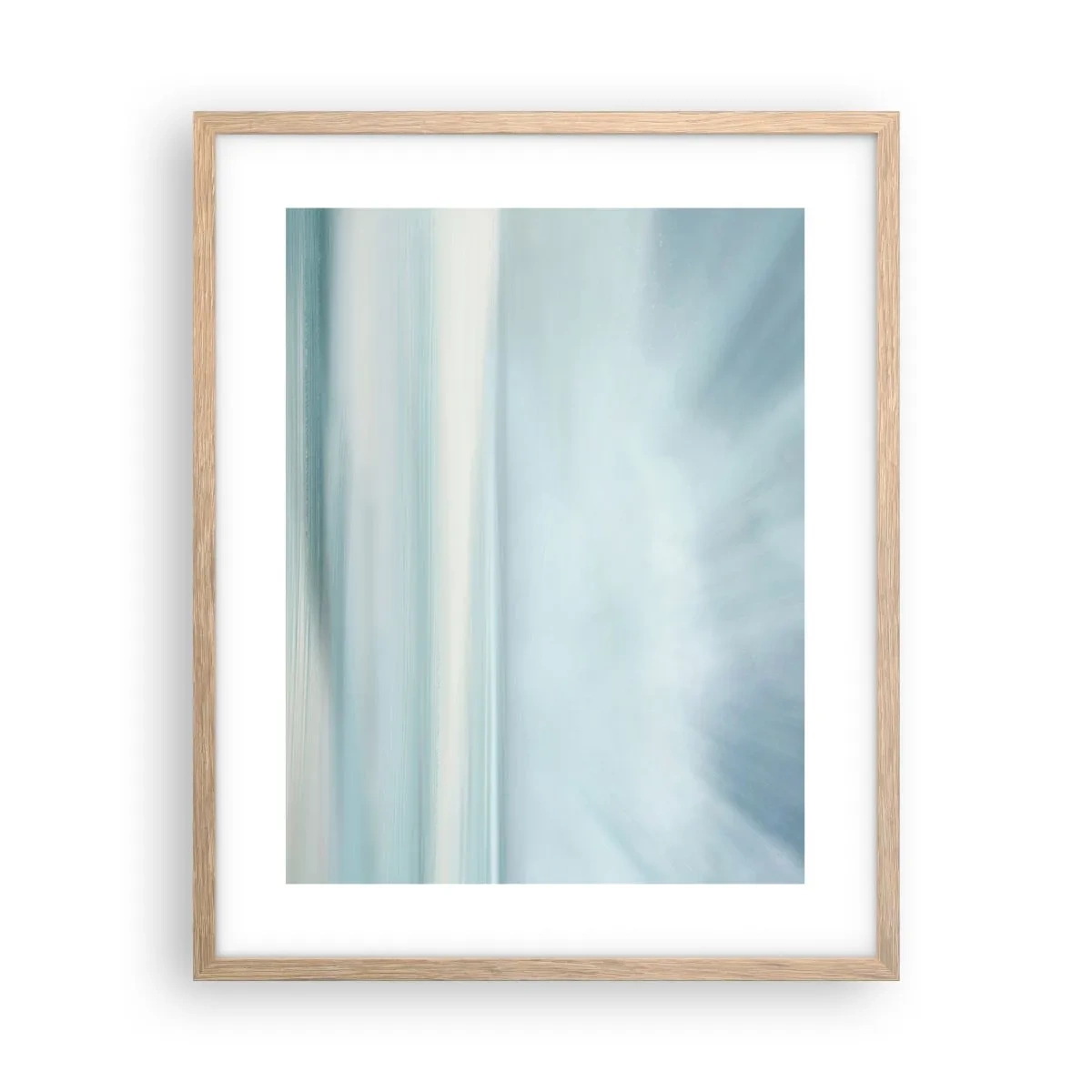Plakát v rámu světlý dub - Klid až kam oko sahá - 40x50 cm