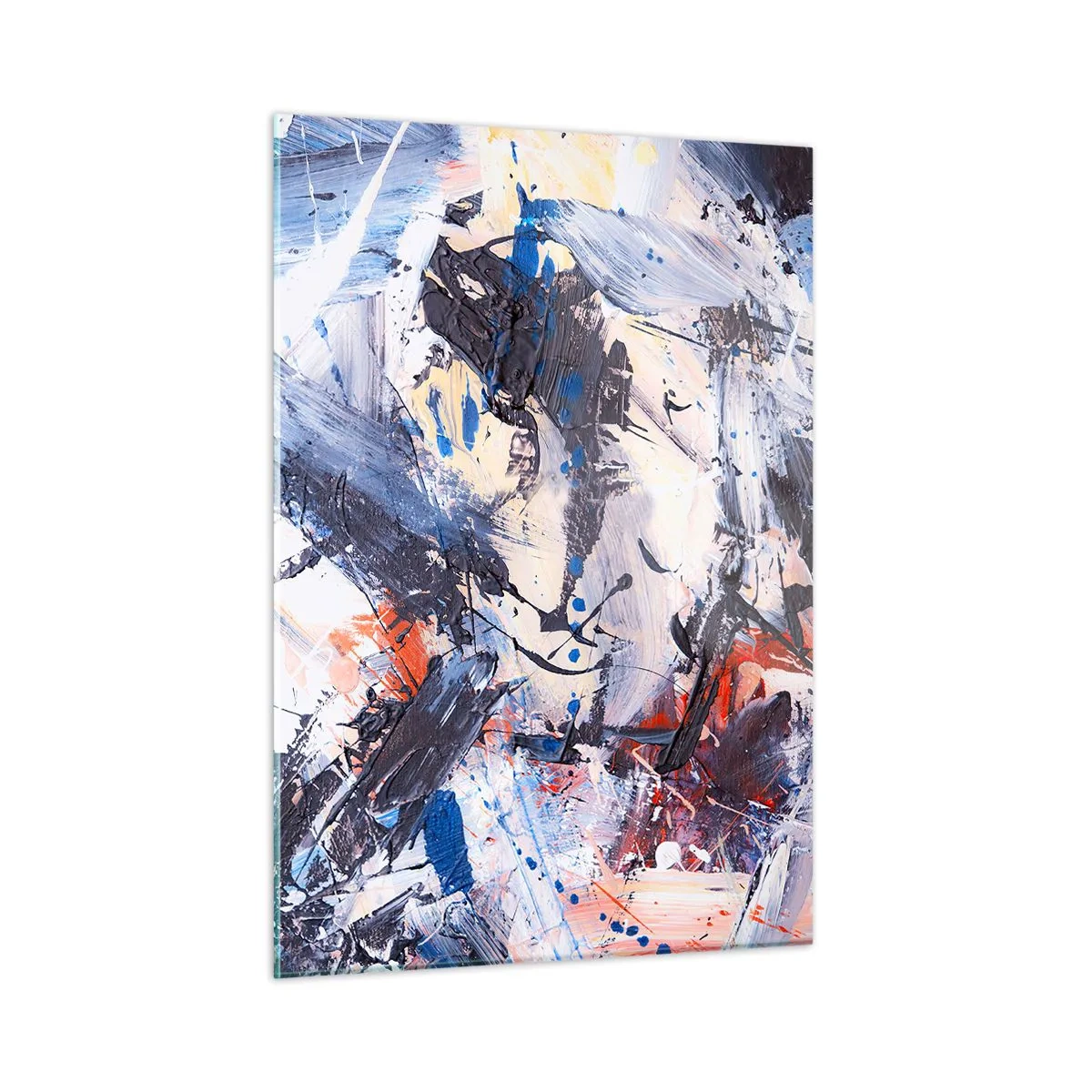 Obraz na skle - Bláznivý tanec abstrakce - 50x70 cm