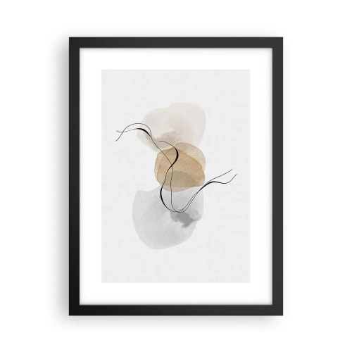 Plakát v černém rámu - Vzdušné korálky - 30x40 cm