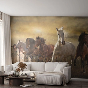 Fototapeta Samolepicí Deluxe Sticker - Ať žije svoboda! - Zvířata, Kůň, Cval - 250x175 cm