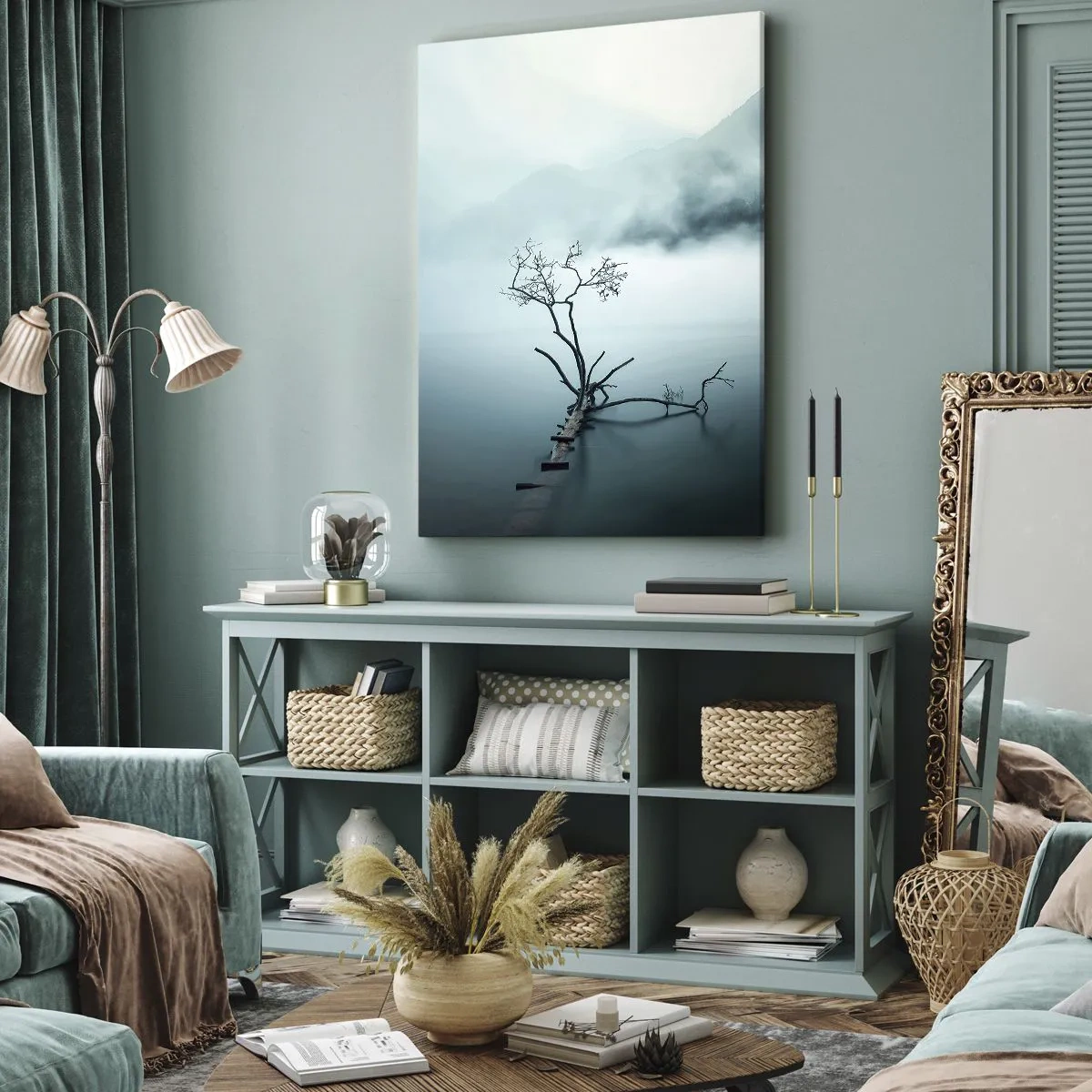 Obraz na plátně - Z vody a mlhy - 50x70 cm