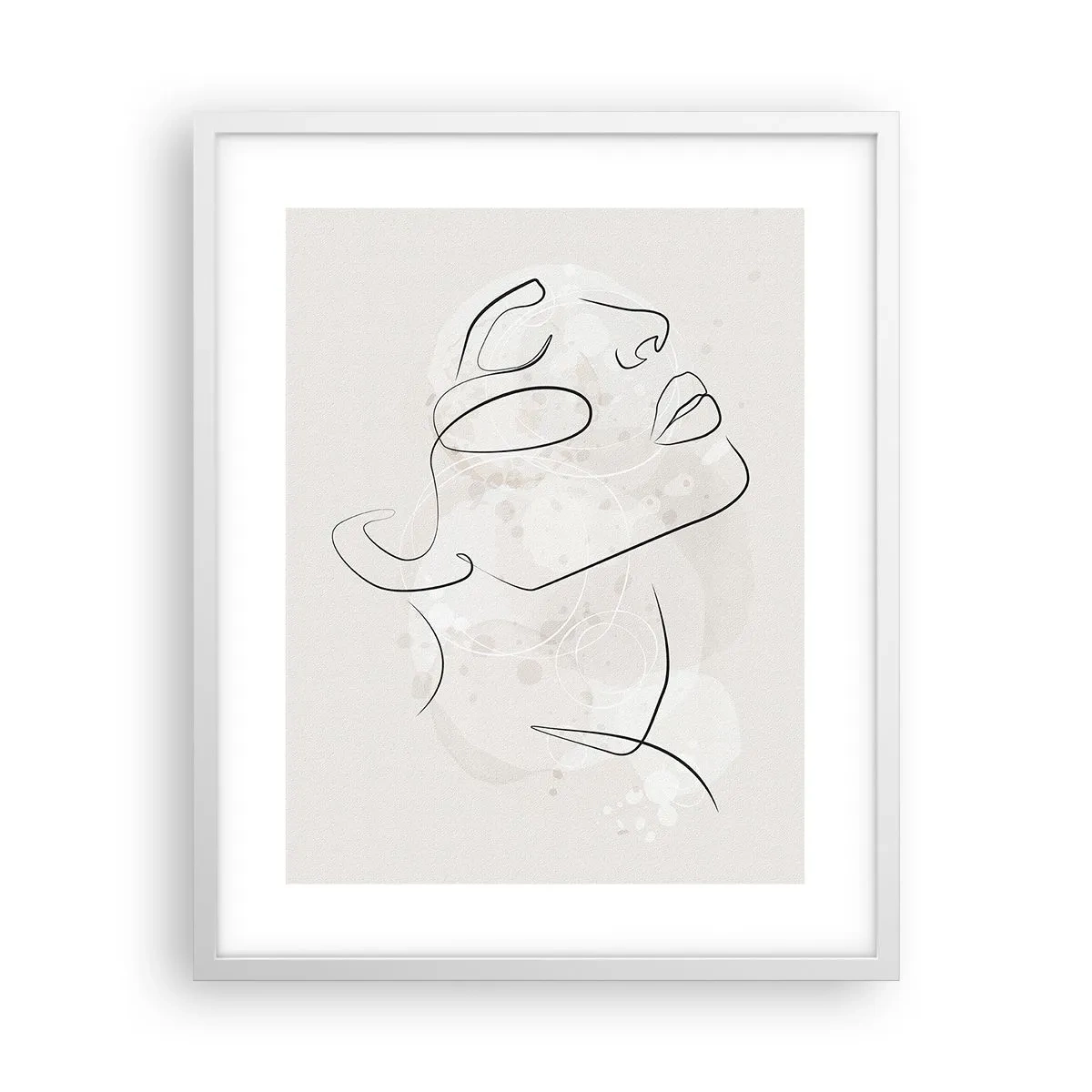 Plakát v bílém rámu - Náčrt snu - 40x50 cm