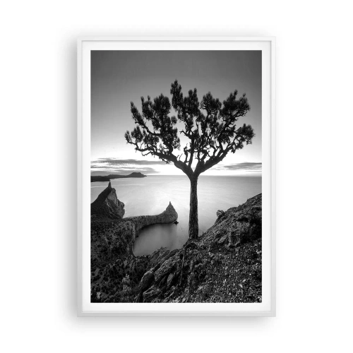 Plakát v bílém rámu - Klid až k horizontu - 70x100 cm