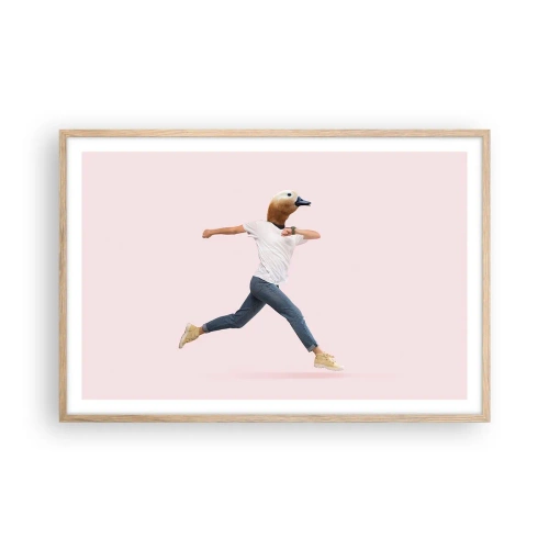 Plakát v rámu světlý dub - Špetka absurdity - 91x61 cm