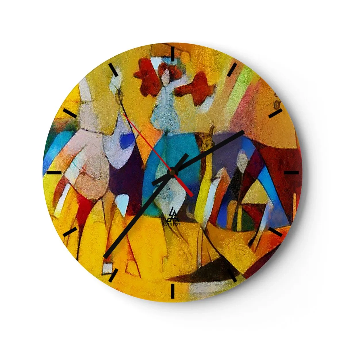 Nástěnné hodiny - Slunce - život - radost - 40x40 cm