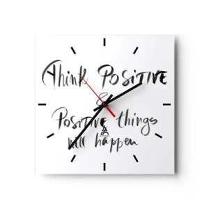 Nástěnné hodiny - Jak žít? - 30x30 cm