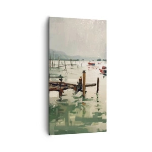 Obraz na plátně - Zalité roztaveným měsícem - 55x100 cm