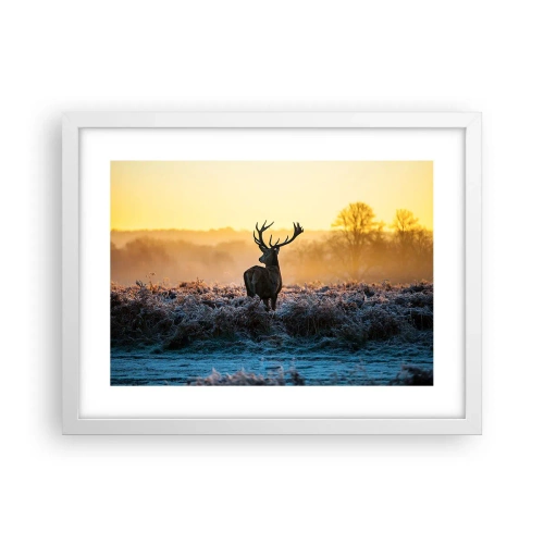 Plakát v bílém rámu - Korunován na svém panství - 40x30 cm