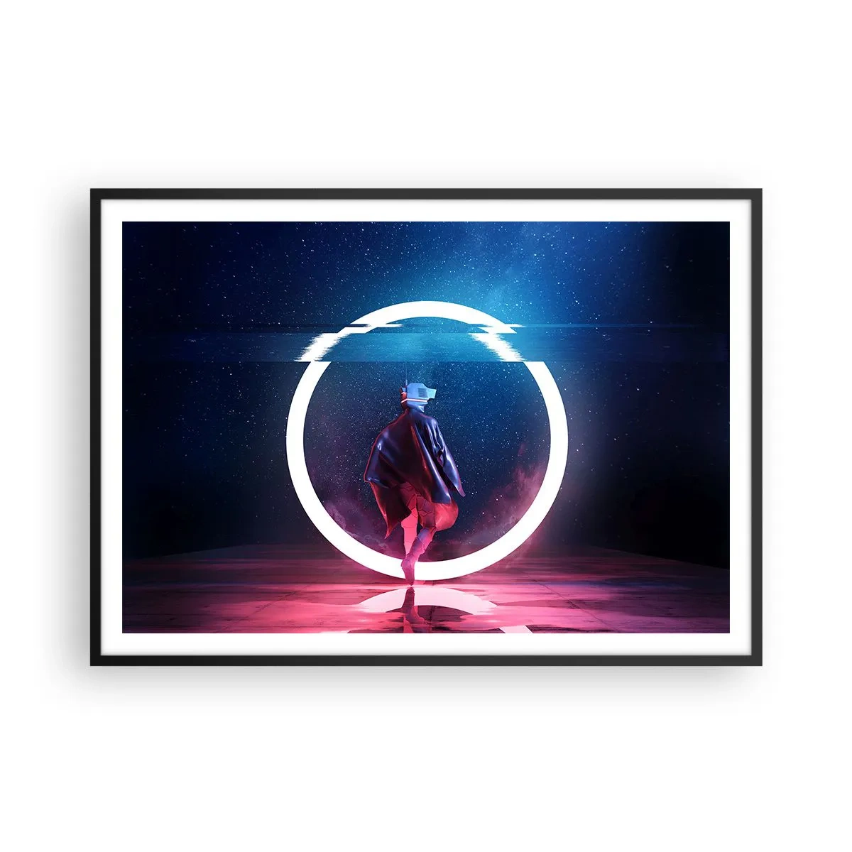 Plakát v černém rámu - Mezi světy - 100x70 cm