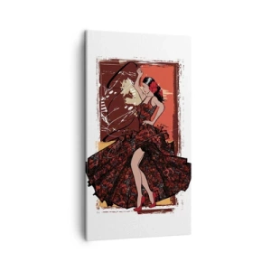 Obraz na plátně - V rytmu srdce - 45x80 cm