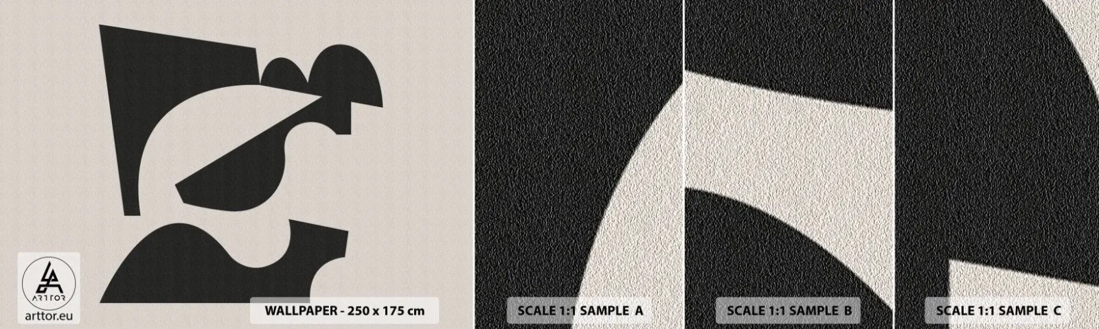 Vzor Fototapety Samolepicí Deluxe Sticker - K samostatnému ukládání - Abstrakce, Boho, Minimalismus - 100x30 cm