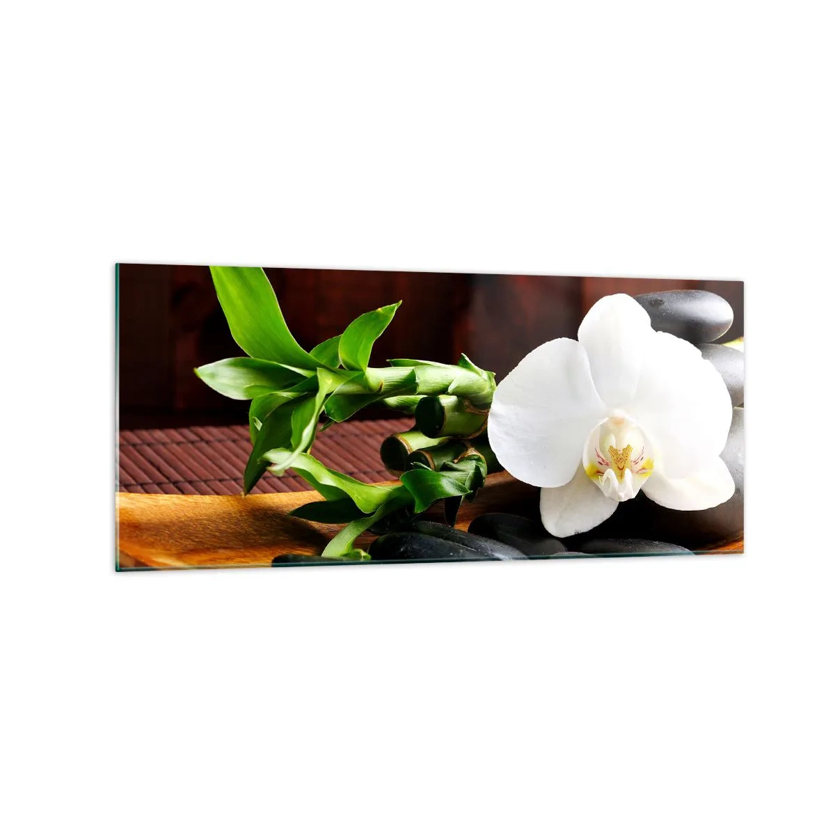 Obraz na skle - Oddejte se doteku přírody - 120x50 cm