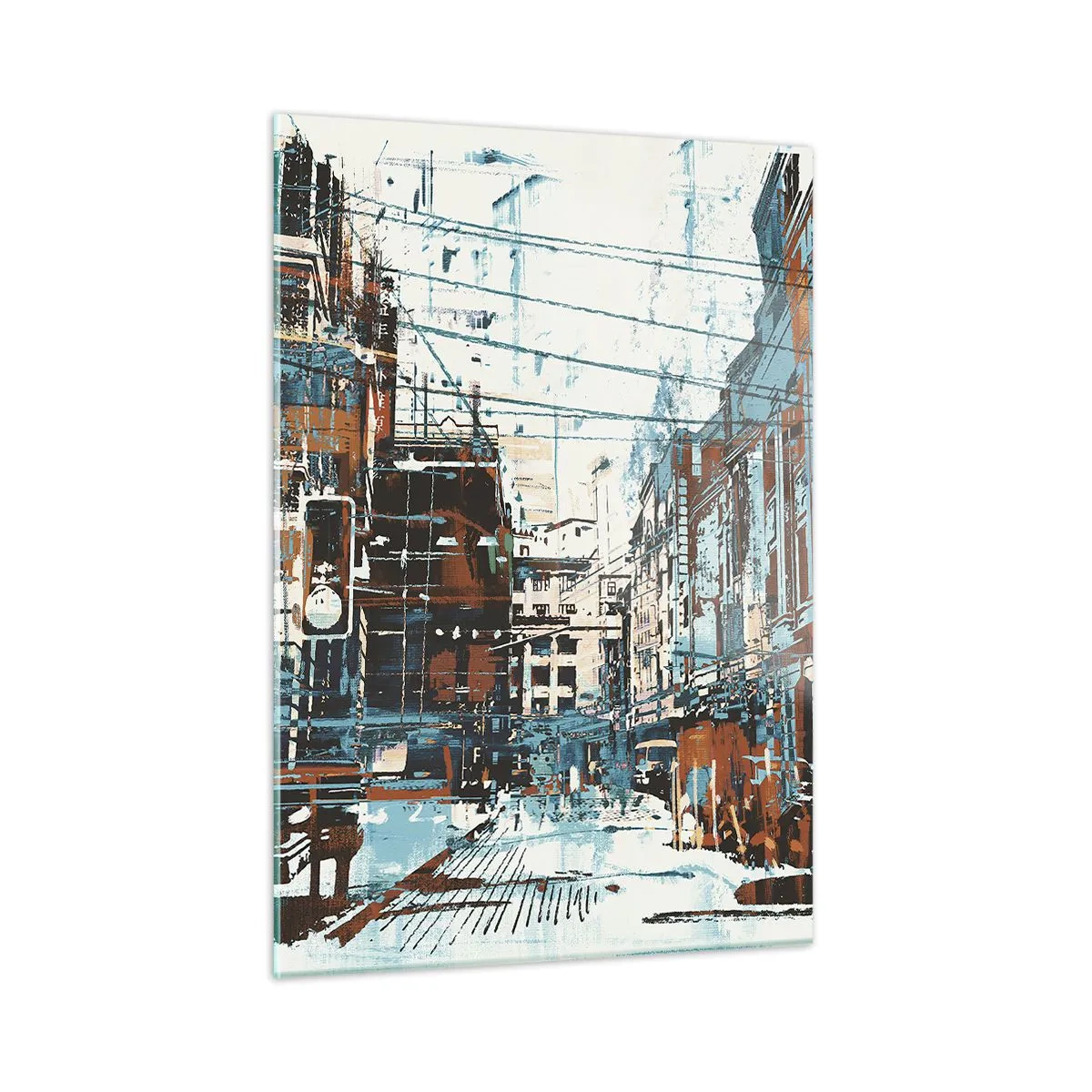 Obraz na skle - Zdolaná městská stezka - 50x70 cm